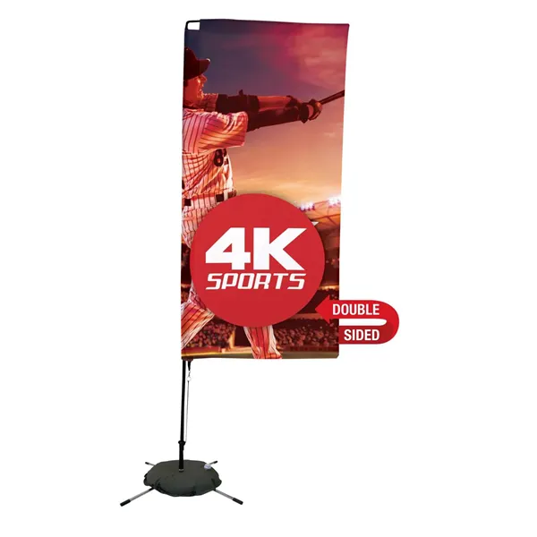 7' Streamline Rectangle Sail Sign Flag, 2-Sided, Scissor - 7' Streamline Rectangle Sail Sign Flag, 2-Sided, Scissor - Image 0 of 5