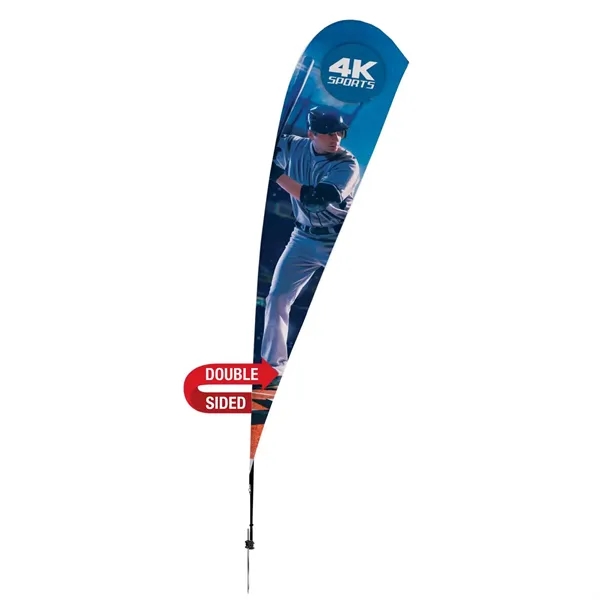 15' Streamline Teardrop Sail Sign Flag, 2-Sided, Spike - 15' Streamline Teardrop Sail Sign Flag, 2-Sided, Spike - Image 0 of 4