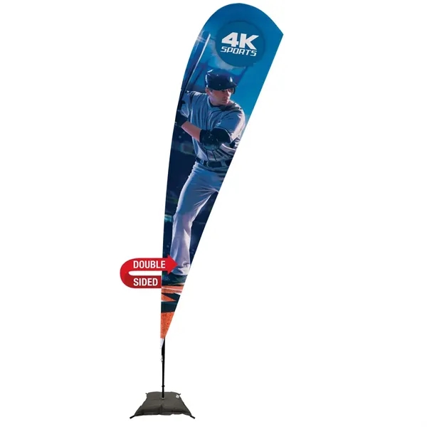 15' Streamline Teardrop Sail Sign Flag, 2-Sided, Scissor - 15' Streamline Teardrop Sail Sign Flag, 2-Sided, Scissor - Image 0 of 4