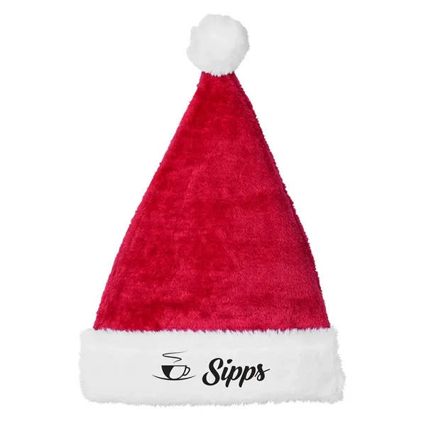Holiday Christmas Plush Santa Hat - Holiday Christmas Plush Santa Hat - Image 0 of 2