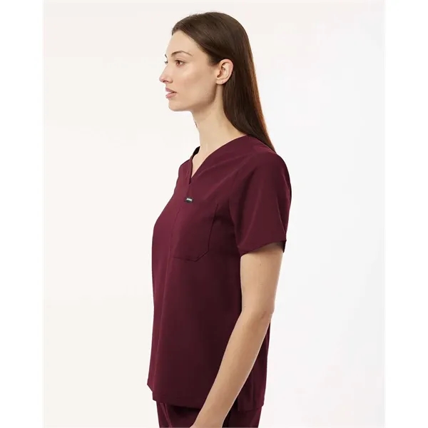 Jaanuu Women's Rhena Essential 1-Pocket Scrub V-Neck Top - Jaanuu Women's Rhena Essential 1-Pocket Scrub V-Neck Top - Image 11 of 35