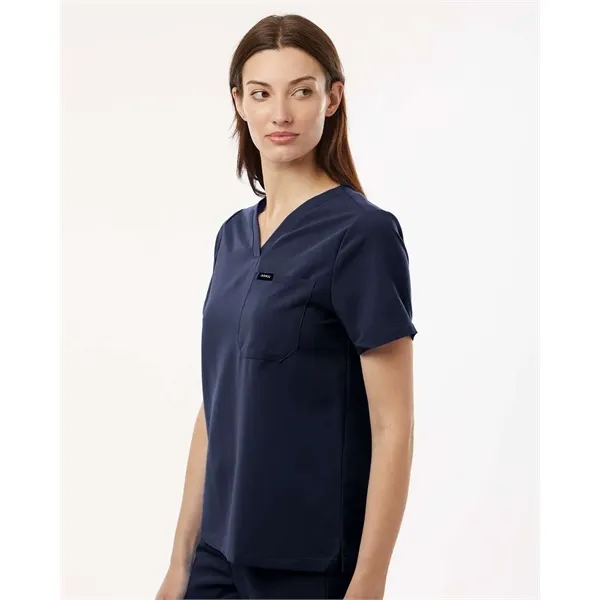 Jaanuu Women's Rhena Essential 1-Pocket Scrub V-Neck Top - Jaanuu Women's Rhena Essential 1-Pocket Scrub V-Neck Top - Image 29 of 35