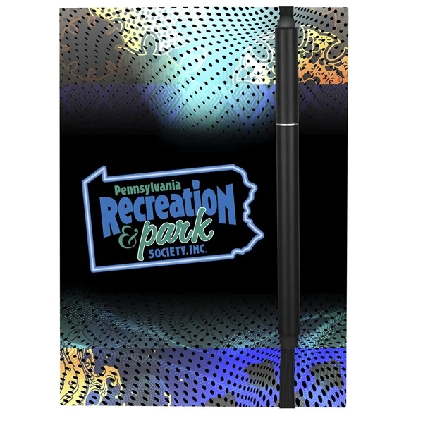 4" x 6" Perfect Paper Cover Notebook with Elastic Stylus Pen - 4" x 6" Perfect Paper Cover Notebook with Elastic Stylus Pen - Image 1 of 4