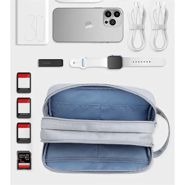 Electronics  Travel Case Charger Cable Storage Bag - Electronics  Travel Case Charger Cable Storage Bag - Image 4 of 9