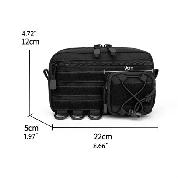 Tactical Waist Belt Bag Pouch Utility Tool Organizer - Tactical Waist Belt Bag Pouch Utility Tool Organizer - Image 1 of 5