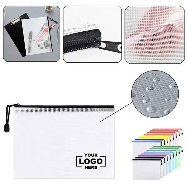 Gridding Waterproof Zip Bag - Gridding Waterproof Zip Bag - Image 0 of 1
