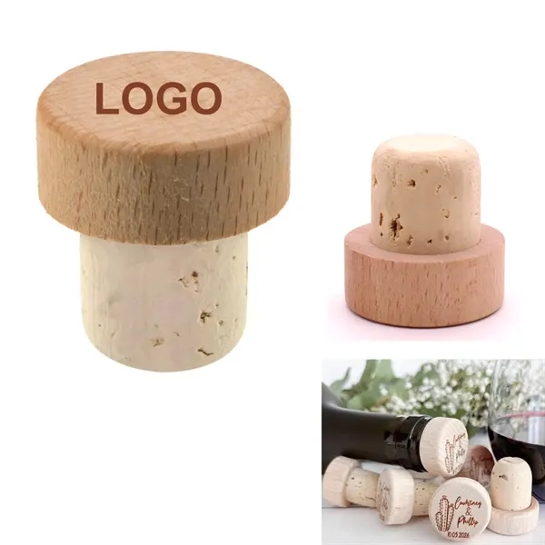 Engraved Wood Wine Stoppers - Engraved Wood Wine Stoppers - Image 0 of 8