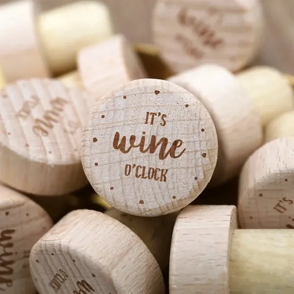 Engraved Wood Wine Stoppers - Engraved Wood Wine Stoppers - Image 8 of 8