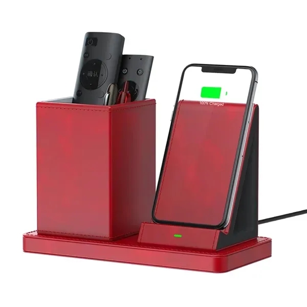 Desktop Organizer with Wireless Charger - Desktop Organizer with Wireless Charger - Image 3 of 4