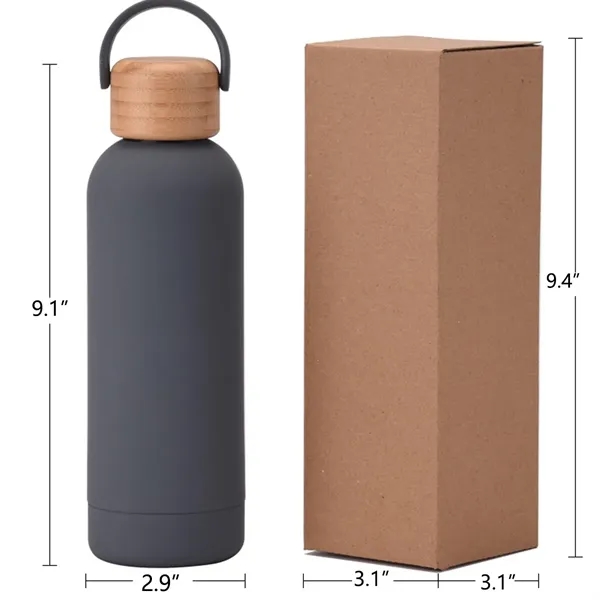 Thermos Cup With Bamboo Lid And Handle - Thermos Cup With Bamboo Lid And Handle - Image 4 of 4