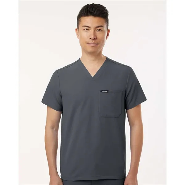 Jaanuu Holmes Everyday 1-Pocket Scrub V-Neck Top - Jaanuu Holmes Everyday 1-Pocket Scrub V-Neck Top - Image 10 of 29