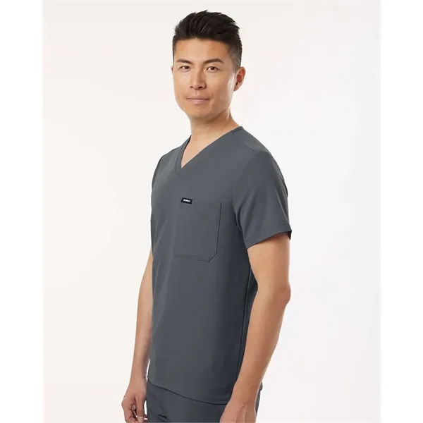 Jaanuu Holmes Everyday 1-Pocket Scrub V-Neck Top - Jaanuu Holmes Everyday 1-Pocket Scrub V-Neck Top - Image 11 of 29