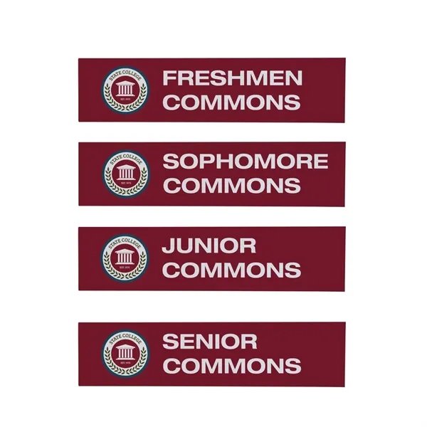 Wayfinding Rectangle Sign Post Set of Four Graphic Signs - Wayfinding Rectangle Sign Post Set of Four Graphic Signs - Image 0 of 0