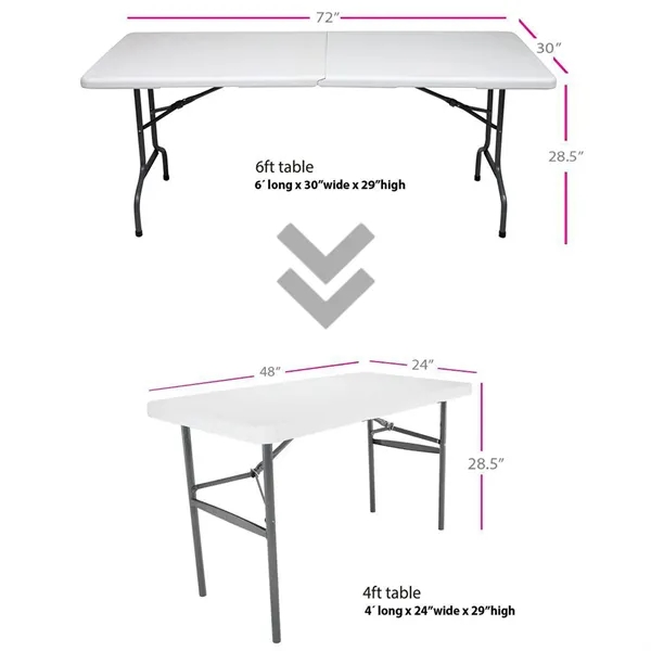 Convertible 6ft Drape to 4ft Fitted - Convertible 6ft Drape to 4ft Fitted - Image 2 of 2