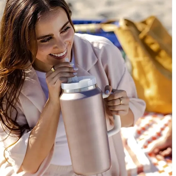 64oz Large Mug Tumbler with Handle and Straw Lid - 64oz Large Mug Tumbler with Handle and Straw Lid - Image 12 of 12