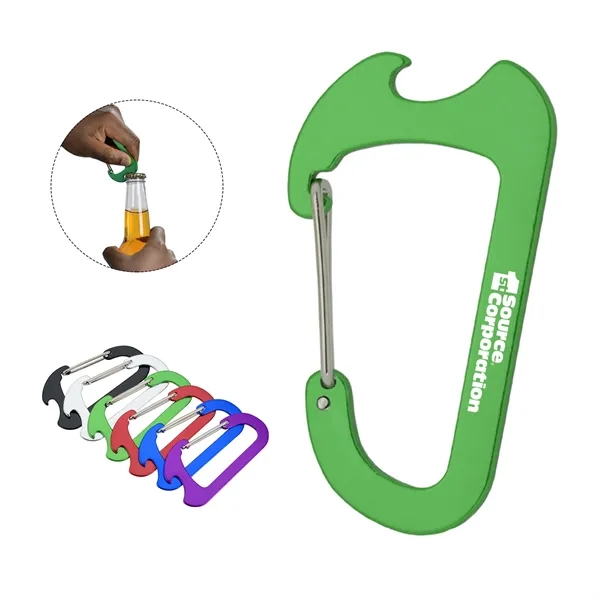 Aluminum Carabiner Bottle Opener