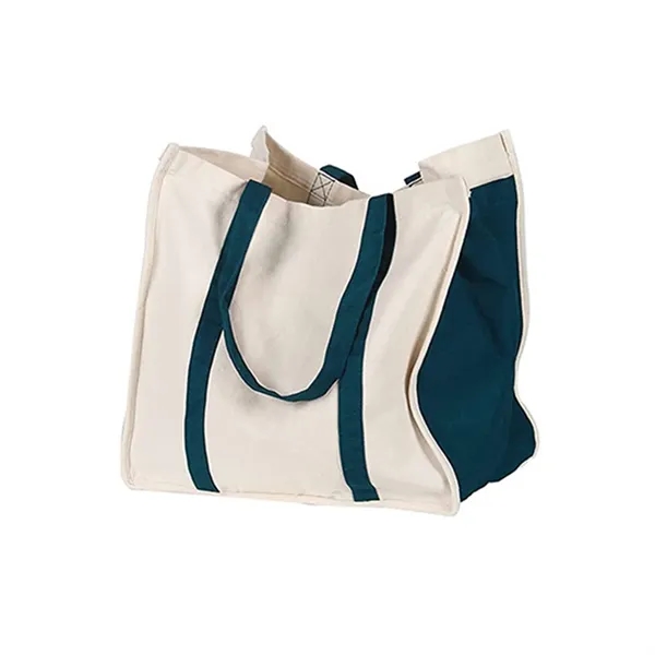Reusable Cotton Canvas Grocery Tote Bags - Reusable Cotton Canvas Grocery Tote Bags - Image 1 of 5