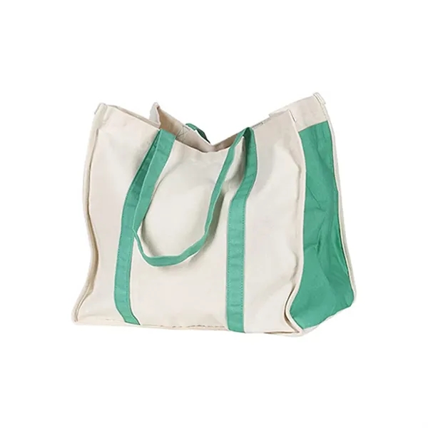 Reusable Cotton Canvas Grocery Tote Bags - Reusable Cotton Canvas Grocery Tote Bags - Image 5 of 5