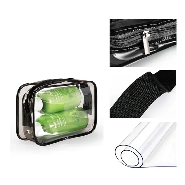Waterproof PVC Clear Makeup Bag - Waterproof PVC Clear Makeup Bag - Image 1 of 10
