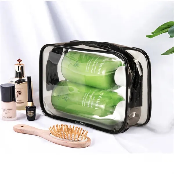 Waterproof PVC Clear Makeup Bag - Waterproof PVC Clear Makeup Bag - Image 6 of 10