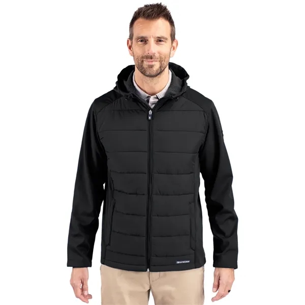 Cutter & Buck Evoke Hybrid Softshell Recycled Full Zip Me... - Cutter & Buck Evoke Hybrid Softshell Recycled Full Zip Me... - Image 1 of 19