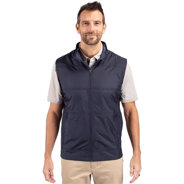 Cutter & Buck Stealth Hybrid Quilted Mens Windbreaker Vest - Cutter & Buck Stealth Hybrid Quilted Mens Windbreaker Vest - Image 1 of 6