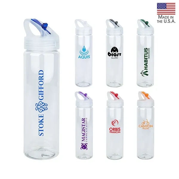 NEWPORT II 25 oz. PET Bottle with Flip Spout - NEWPORT II 25 oz. PET Bottle with Flip Spout - Image 0 of 7