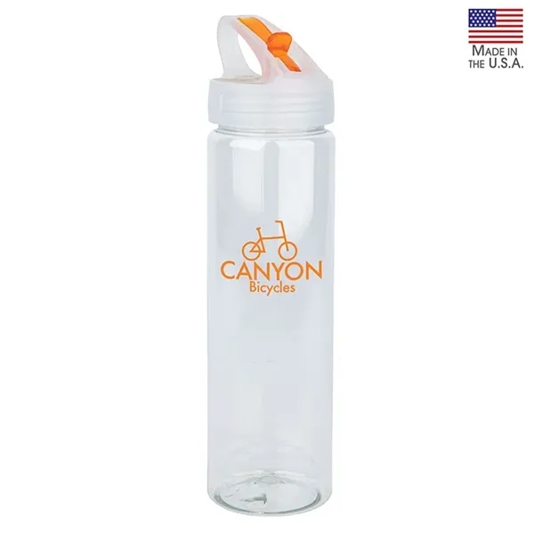 NEWPORT II 25 oz. PET Bottle with Flip Spout - NEWPORT II 25 oz. PET Bottle with Flip Spout - Image 7 of 7