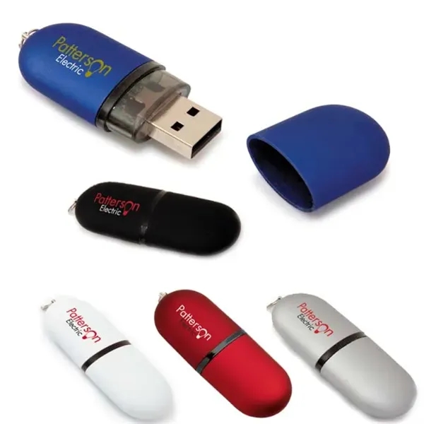 16 GB Oval USB 2.0 Flash Drive - 16 GB Oval USB 2.0 Flash Drive - Image 0 of 0