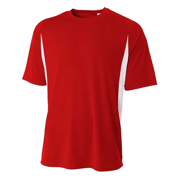 A4 Apparel Cooling Performance Color Blocked Crew - A4 Apparel Cooling Performance Color Blocked Crew - Image 10 of 17