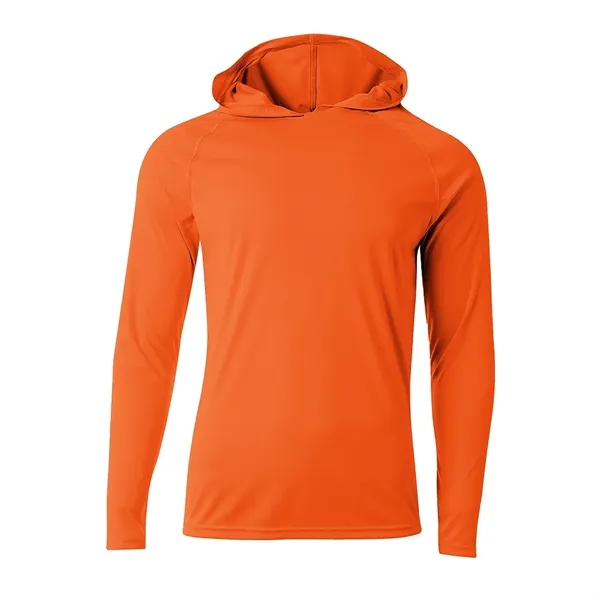 A4 Apparel 5 Star Cooling Performance Long Sleeve Hooded Tee - A4 Apparel 5 Star Cooling Performance Long Sleeve Hooded Tee - Image 1 of 24