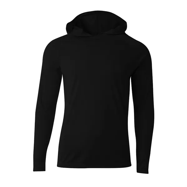 A4 Apparel 5 Star Cooling Performance Long Sleeve Hooded Tee - A4 Apparel 5 Star Cooling Performance Long Sleeve Hooded Tee - Image 2 of 24