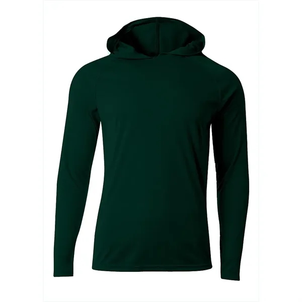A4 Apparel 5 Star Cooling Performance Long Sleeve Hooded Tee - A4 Apparel 5 Star Cooling Performance Long Sleeve Hooded Tee - Image 3 of 24