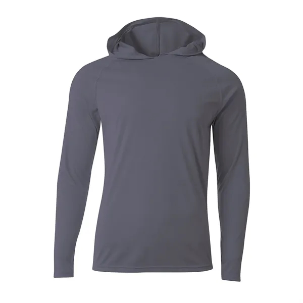 A4 Apparel 5 Star Cooling Performance Long Sleeve Hooded Tee - A4 Apparel 5 Star Cooling Performance Long Sleeve Hooded Tee - Image 5 of 24
