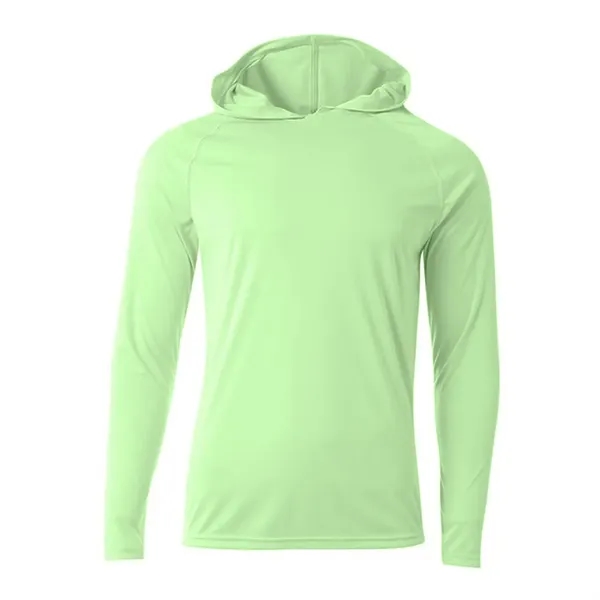 A4 Apparel 5 Star Cooling Performance Long Sleeve Hooded Tee - A4 Apparel 5 Star Cooling Performance Long Sleeve Hooded Tee - Image 7 of 24