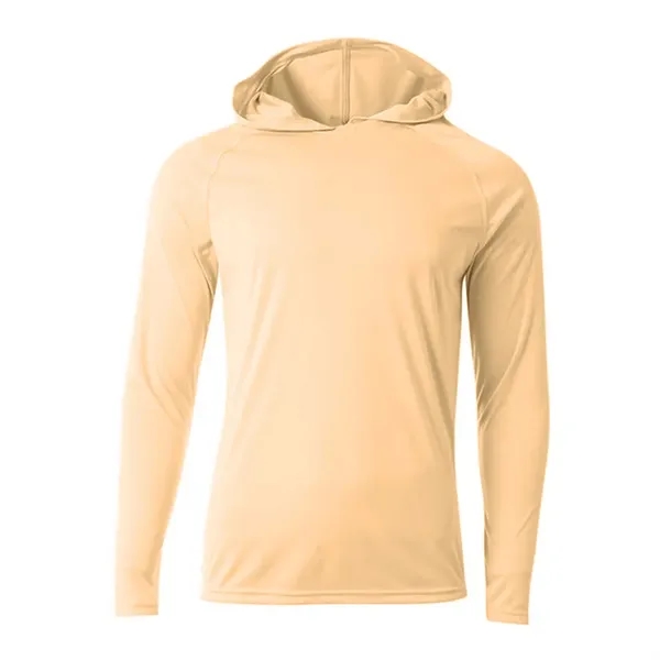 A4 Apparel 5 Star Cooling Performance Long Sleeve Hooded Tee - A4 Apparel 5 Star Cooling Performance Long Sleeve Hooded Tee - Image 10 of 24