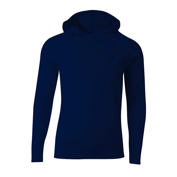 A4 Apparel 5 Star Cooling Performance Long Sleeve Hooded Tee - A4 Apparel 5 Star Cooling Performance Long Sleeve Hooded Tee - Image 11 of 24