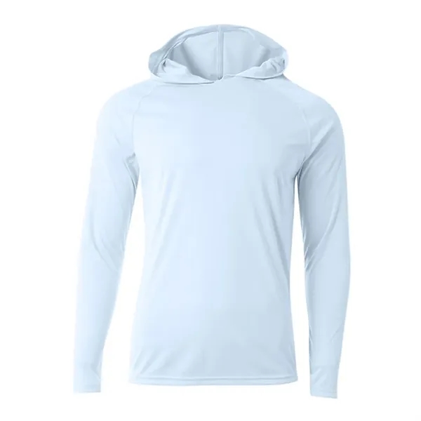 A4 Apparel 5 Star Cooling Performance Long Sleeve Hooded Tee - A4 Apparel 5 Star Cooling Performance Long Sleeve Hooded Tee - Image 12 of 24