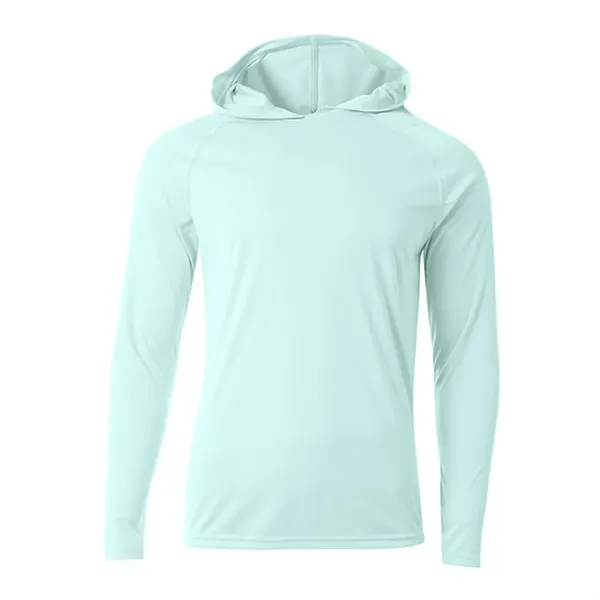 A4 Apparel 5 Star Cooling Performance Long Sleeve Hooded Tee - A4 Apparel 5 Star Cooling Performance Long Sleeve Hooded Tee - Image 13 of 24