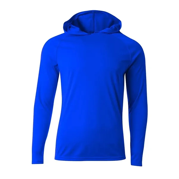 A4 Apparel 5 Star Cooling Performance Long Sleeve Hooded Tee - A4 Apparel 5 Star Cooling Performance Long Sleeve Hooded Tee - Image 15 of 24