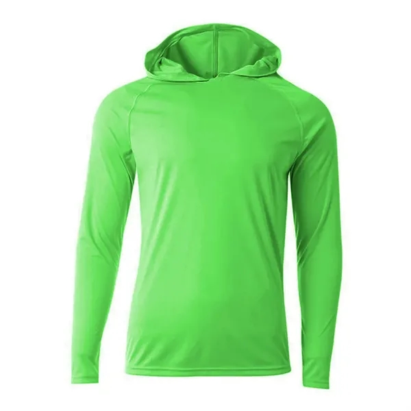 A4 Apparel 5 Star Cooling Performance Long Sleeve Hooded Tee - A4 Apparel 5 Star Cooling Performance Long Sleeve Hooded Tee - Image 16 of 24