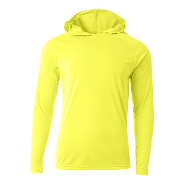 A4 Apparel 5 Star Cooling Performance Long Sleeve Hooded Tee - A4 Apparel 5 Star Cooling Performance Long Sleeve Hooded Tee - Image 20 of 24