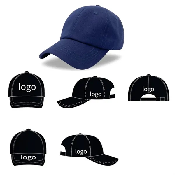 Custom Unisex Cotton Adjustable Golf Baseball Cap Dad Hat - Custom Unisex Cotton Adjustable Golf Baseball Cap Dad Hat - Image 0 of 3