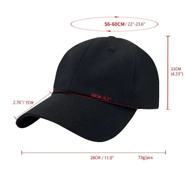Custom Unisex Cotton Adjustable Golf Baseball Cap Dad Hat - Custom Unisex Cotton Adjustable Golf Baseball Cap Dad Hat - Image 1 of 3