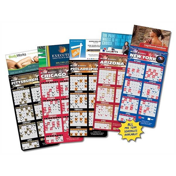 Magna-Card Business Card Magnet - Hockey Schedules (3.5x9)