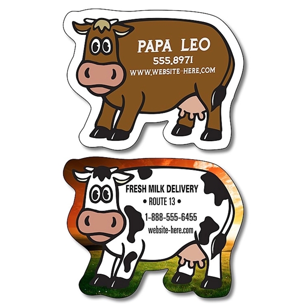 Magnet - Cow Shape (2.63x2.06) - 25 mil. - Magnet - Cow Shape (2.63x2.06) - 25 mil. - Image 0 of 0