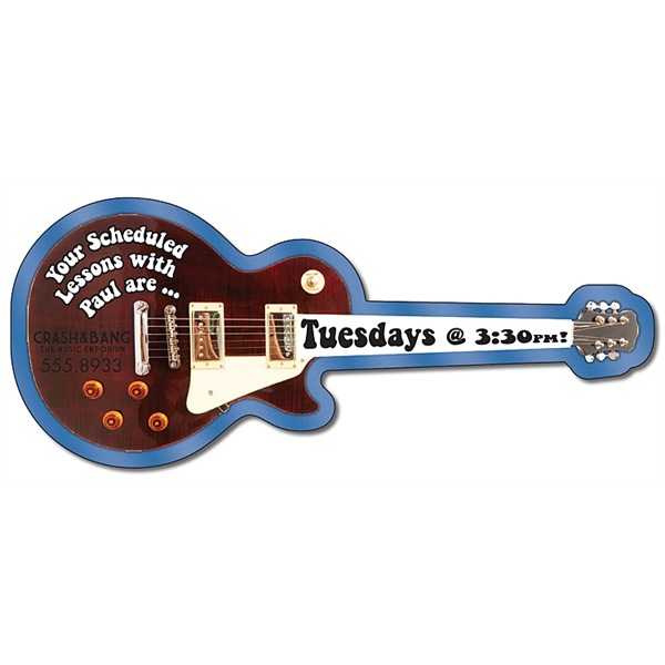 Magnet - Electric Guitar Shape (5x2.1) - 20 Mil. - Magnet - Electric Guitar Shape (5x2.1) - 20 Mil. - Image 0 of 0