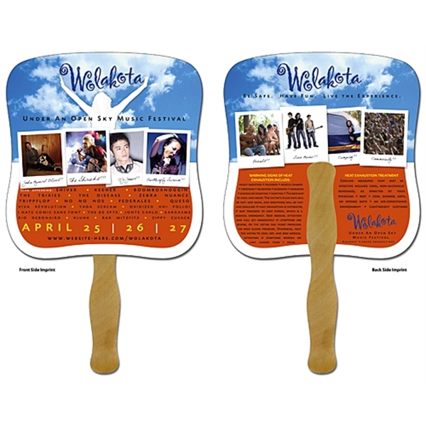 Hand Fan - 7.375x7.75 Laminated - 14 pt. - Hand Fan - 7.375x7.75 Laminated - 14 pt. - Image 0 of 0