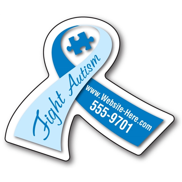 Awareness Magnet - Ribbon Shape (2.6875x2.25) - 25 Mil. - Awareness Magnet - Ribbon Shape (2.6875x2.25) - 25 Mil. - Image 0 of 0