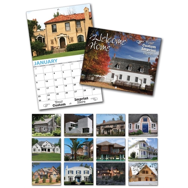 13 Month Custom Appointment Wall Calendar - WELCOME HOME - 13 Month Custom Appointment Wall Calendar - WELCOME HOME - Image 0 of 0